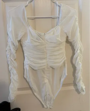 Princess Polly Bodysuit White Mesh thumbnail 3