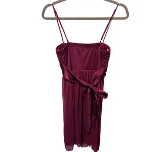 Speechless Women's Burgundy Sparkle Bow Back Dress Size S thumbnail 3