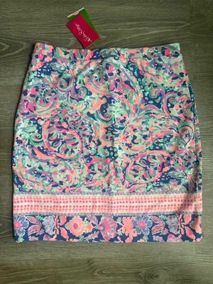 NEW Lilly Pulitzer Boca Chica stretch skirt Small thumbnail 2