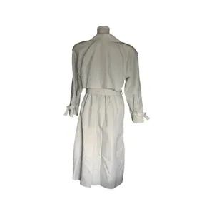 London Fog Trench Coat Women 10P Ivory Vintage Classic Minimalist Chic Academia thumbnail 2
