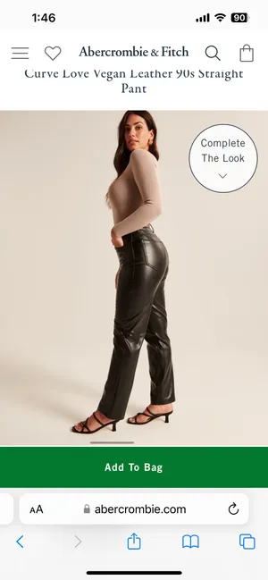 Abercrombie Leather Pants thumbnail 2