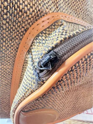 Pierre Cardin Vintage Travel Carry-On Train Case Weekender Brown Tweed Bag thumbnail 12
