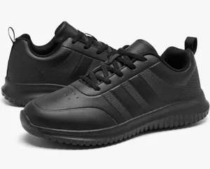 Enlen & Benna Slip-Resistant Athletic Work Shoes - Black Size 8 Womens Worn Onc thumbnail 1