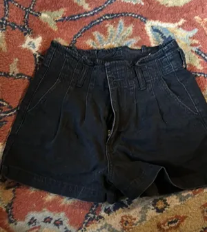 American Eagle NWT  Black Denim Shorts thumbnail 1