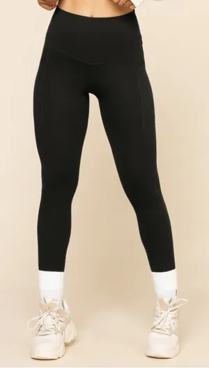 POPFLEX Supersculpt Legging With Pockets Size S Regular Length Black 27 Inseam thumbnail 1