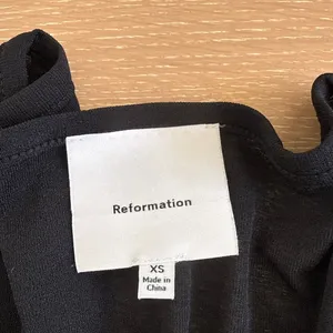 Reformation V Neck Knit Sweater Size XS Black thumbnail 4