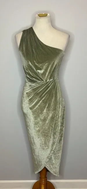 Baltic Born - Green One Shoulder Dress thumbnail 1