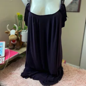 Scarlett night Purple off the shoulders dress size 12 thumbnail 5