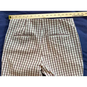 A New Day Womens Brown Gingham Check Side Zip Ankle Pants Size 16 thumbnail 13