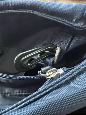Harrod's London Navy Blue Nylon Purse thumbnail 8