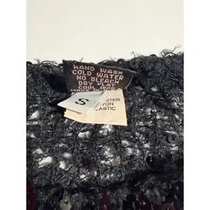 Only Hearts Helena Stuart Sequin Knit Sleeveless Top Black Small thumbnail 4
