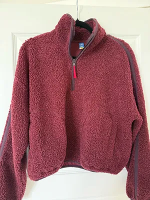 Old Navy Sherpa Quarter-Zip Pullover thumbnail 1