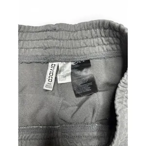 Divided Wide Leg Loose Fit Smocked Sweat Shorts Dark Heather Grey Size Small thumbnail 4