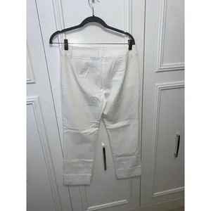 Express Women's Cropped Stretch Pants White Size 5/6‎ Casual Chic thumbnail 5
