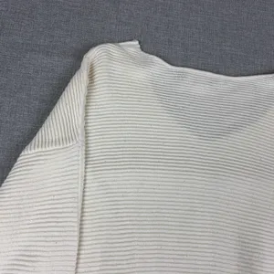 Tommy Bahama Sweater Womens L White Cotton V Neck Dolman Sleeve Knit Pullover thumbnail 12