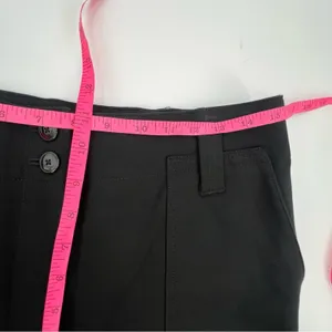 Anthropologie Maeve The Naomi Ponte‎ Wide-Leg Flare Pants Black Sz 12 petite thumbnail 6