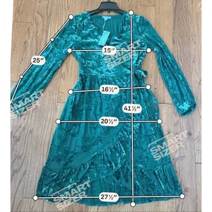Draper James RSVP NWT velvet burnout faux wrap dress size small thumbnail 6