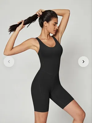 Iuga Seamless Black Bodysuit. Size thumbnail 1