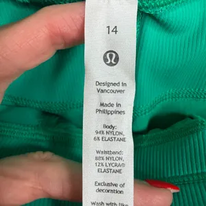 Lululemon 14 Dance Studio Mid Rise Pant Full Length Kelly Green Stretch Athletic thumbnail 7