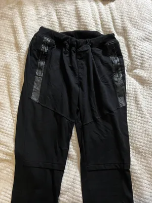 Lounge Modchok XL Black Leather Cotton Sweat Pant thumbnail 3