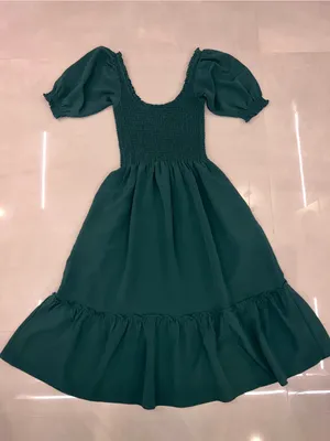 Hill House Home Louisa Nap Dress in green and emerald thumbnail 6