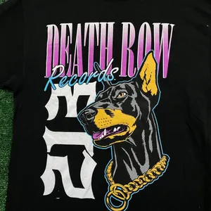 Death Row Records Rottweiler Logo Hip-Hop T-Shirt Size Small thumbnail 2