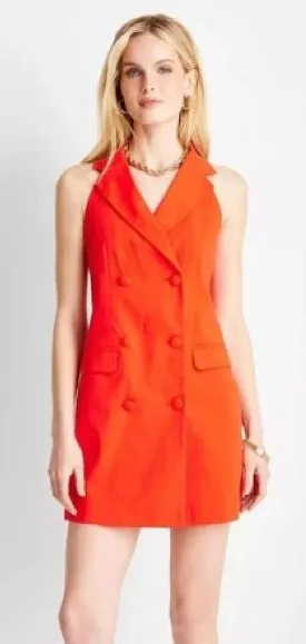 New Future Collective Red Sleeveless Blazer Dress thumbnail 1