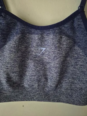 Gymshark Blue Seamless Sports Bra thumbnail 3