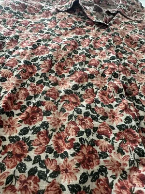 Abercrombie & Fitch Co. Vintage Linen and Cotton blend short sleeve floral shirt thumbnail 2