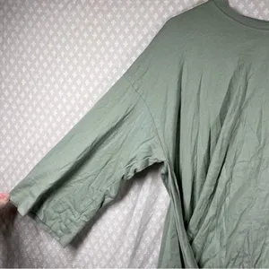 Free‎ People Beach Sage Green Oversized Top thumbnail 4