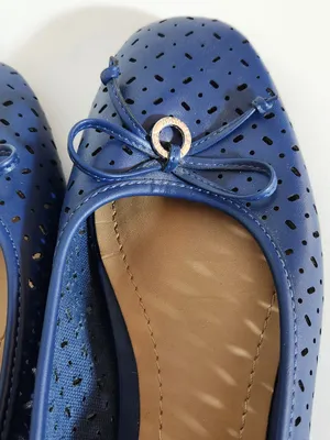 Nautica Navy Blue Perforated Ballet Flats Size 9.5 NWOT thumbnail 6