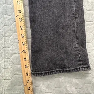 Abercrombie & Fitch 70s Vintage Flare Jeans 24/00R Black Ultra High Rise Curve thumbnail 6