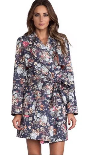 LINE &‎ DOT Floral Trenchcoat thumbnail 1