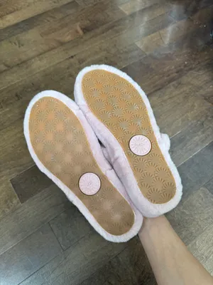 UGG Plush Shearling Slide Sandals in Light Pink size 8 thumbnail 7