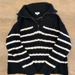 La Ligne Black Textured Knit Sweater thumbnail 2