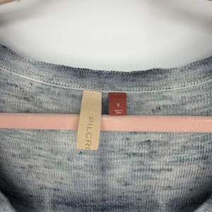 Pilcro Anthropologie Blue Tie Dye Linen Blend Cardigan Sweater‎ Boxy Oversized S thumbnail 3