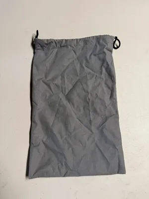 Balenciaga Gray Drawstring Dust Bag with Logo - 15”x9.5” NEW thumbnail 3