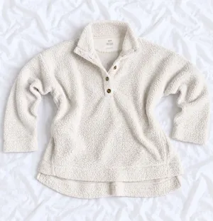 Aerie Cream Sherpa Pullover – Medium thumbnail 1