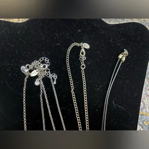 Silver and Black Necklaces Lia Sophia Express and unbranded preowned condition thumbnail 2
