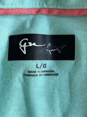Gymshark Mint Green Short Sleeve Polo Shirt Size Large thumbnail 2