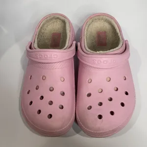Crocs‎ Pink lined original clogs unisex sizing thumbnail 2