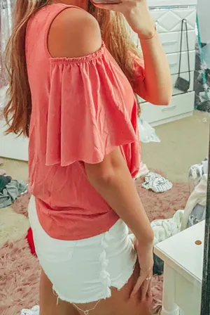 off the shoulder top Pink Size M thumbnail 2