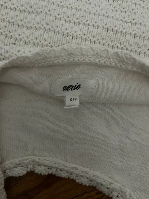 White Crochet Tank thumbnail 3
