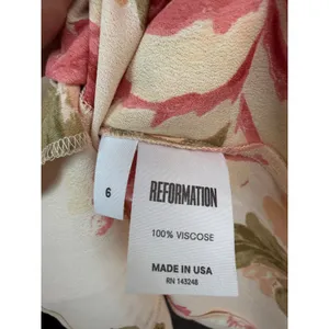 Reformation Bethany Floral Mini Morning Dress Size 6 Button Up thumbnail 3