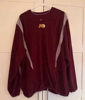 Nike Minnesota gopher baseball sweatshirt thumbnail 1