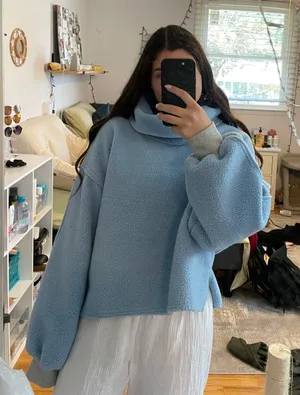 Free People Fleece Sweater thumbnail 1
