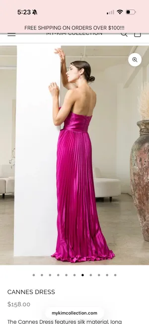 Cannes Dress pink thumbnail 2