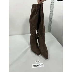 Womans New A New Day Justice Knee High Stiletto Boots Size 10 Brown Pointed Toe thumbnail 2