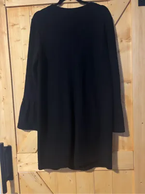 Nanette Nanette Lepore Black 100%‎ Wool Bell Sleeve Coat Large thumbnail 8