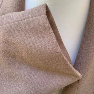 VTG Samuel Martin Pure Wool Coat 4 Tan Double Breasted Shawl Collar Flag Line‎ thumbnail 13